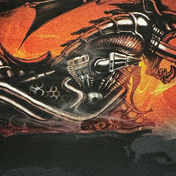 2k10 flaming bike t shirt - Picture 2 of 2